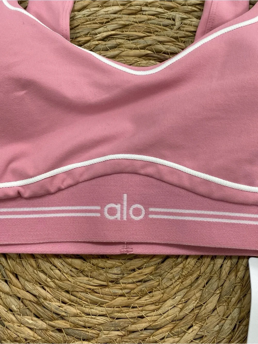 Alo Pink Seam Detail Sports Bra & Legging Set - Picture 10 of 10